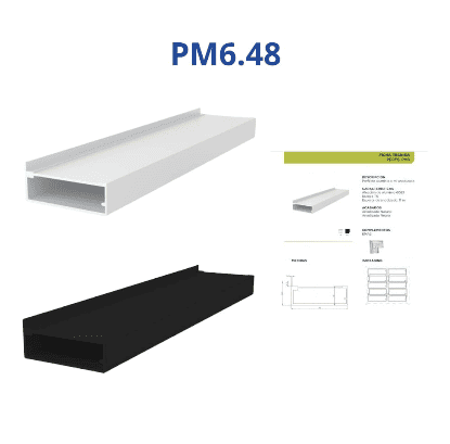 Perfiles marco aluminio para puertas de vidrio - Imagen 4