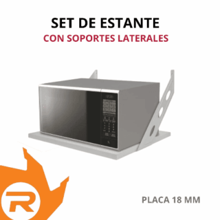 Set de estante con soportes laterales
