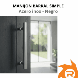 Manijon barral simple acero inox