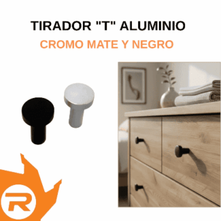 Tirador "T" aluminio