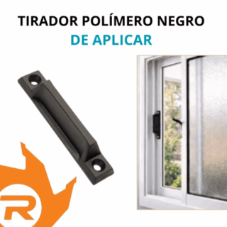 Tirador ventana corrediza negro