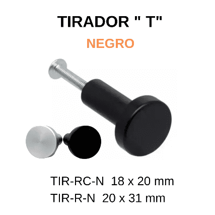 Tirador "T" aluminio - Imagen 3