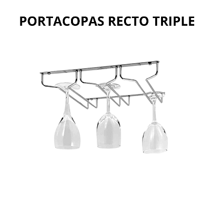 Portacopas recto simple y triple - Imagen 3